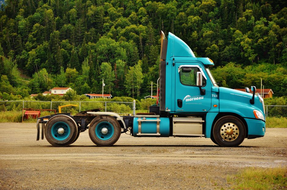 Professional truck wrap with branded graphics
