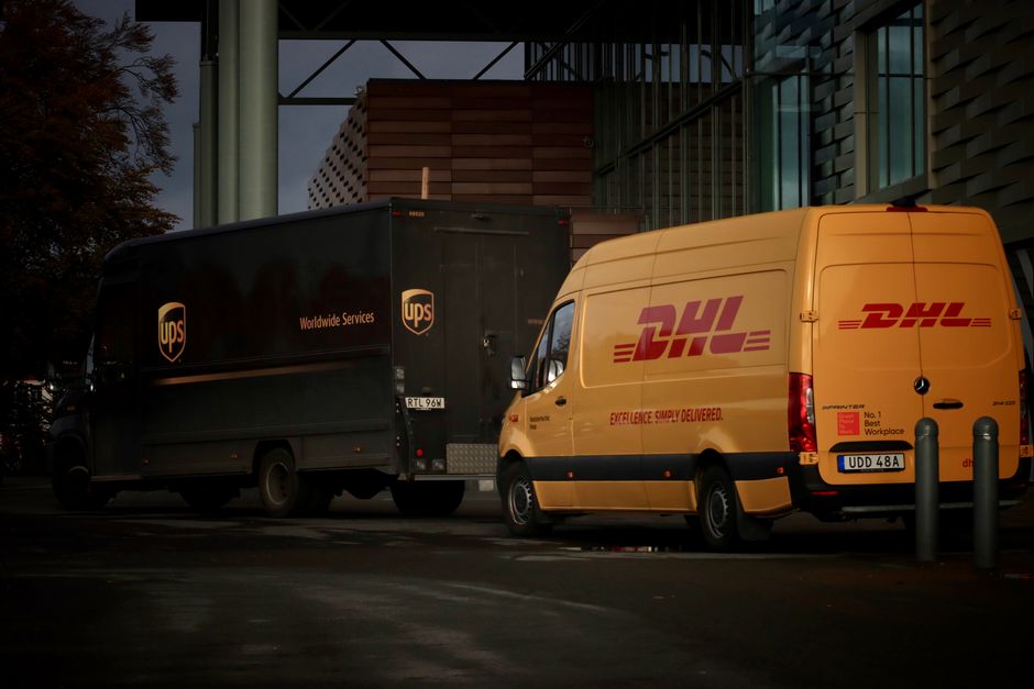 Branded fleet truck with coordinated graphics